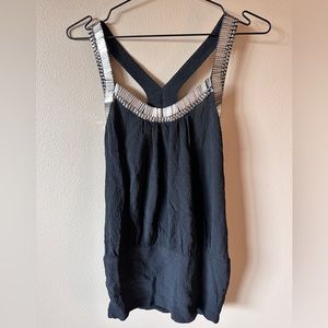 Bebe Silk Black Dress Xxs